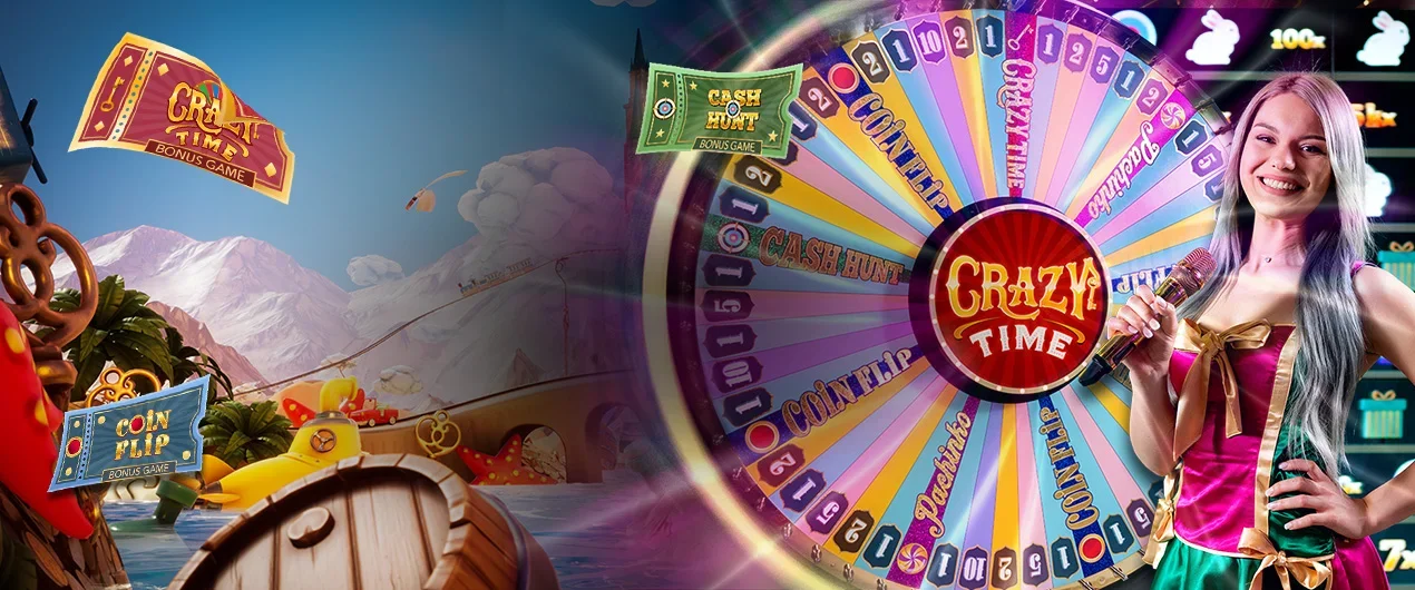 Bonussen in het spel Crazy Time Crazy Time bonus